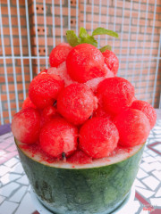 Đá bào dưa hấu