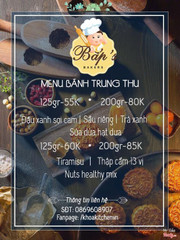 Menu Bánh Trung Thu