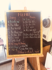 Menu sáng và trưa