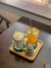 Trà Vải Cam x Coconut Coffee