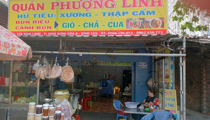 Quán Phượng Linh - Hủ Tiếu, Bún Riêu & Canh Bún - 125 Bình Long