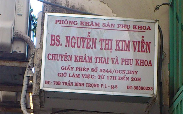 Phòng Khám Sản Phụ Khoa BS. Nguyễn Thị Kim Viễn - Trần Bình Trọng