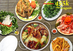 Combo lẩu vịt - sườn sụn dành cho 4 người. Miễn phí giao món tận nơi.