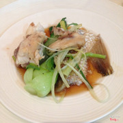 Cá chẽm hấp nước tương