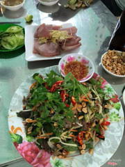 Gỏi bao tử cá & Sashimi cá ngừ