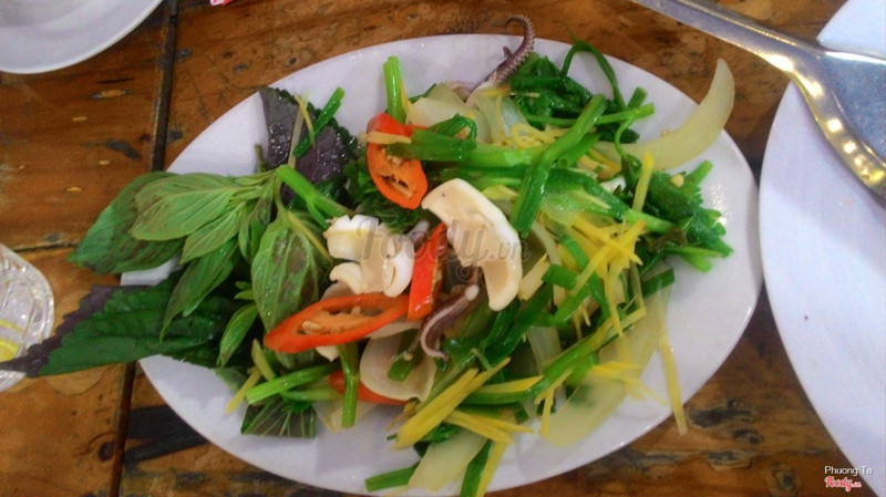 Mực hấp gừng
