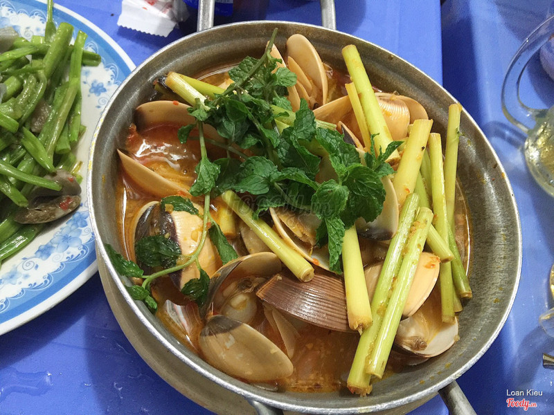 nghêu hấp
