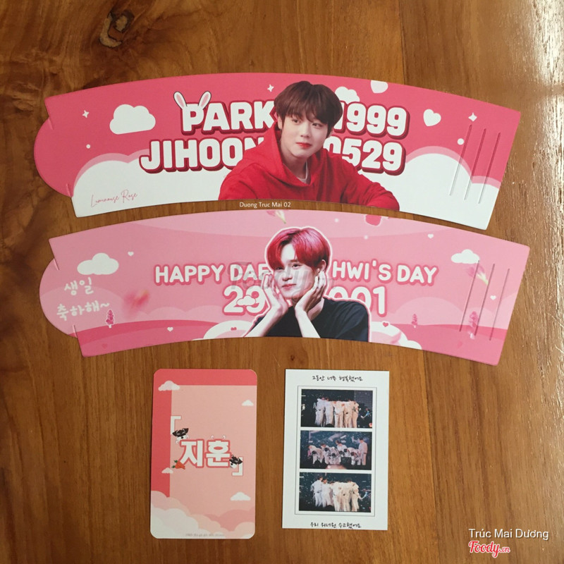 Cup Holder, Card: Wanna One: Park Ji Hoon - Lee Dae Hwi ( AB6IX ) 