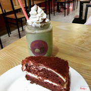 red velvet, matcha chocolate