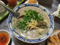 Cháo & hành & gừng