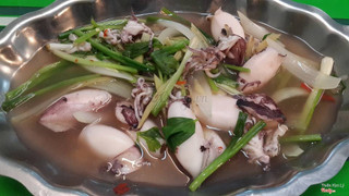 Mực Sữa hấp Gừng