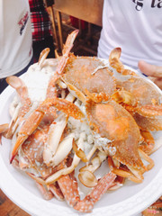ghẹ hấp