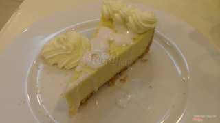 Slice of Classic Coconut Cheesecake