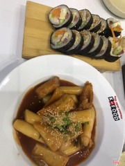 Tobokki, kimbap