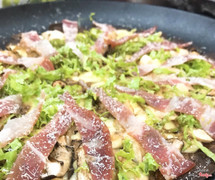 Prosciutto Mix Mushroom Pizza