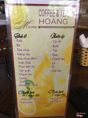 Menu quán
