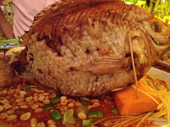 cá điêu hông chiên xù