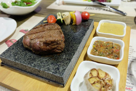 Steak on stone