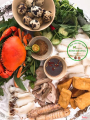 Bún đậu hải sản sang chảnh ngon, lạ, thực phẩm tươi sạch chất lượng, ăn là mê.