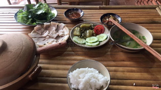 Thịt luộc mắm rò. Mắm rò cực ngon luôn !