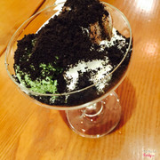 kem tươi + kem viên matcha socola phủ bánh oreo