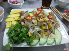 nộm gân bò