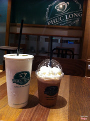 Socola trắng + phúc long tea latte