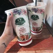 Greentea latte + milk tea