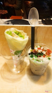 crepes mặn và trà sữa 
