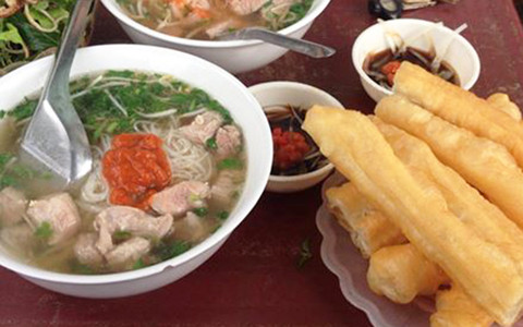 Bún, bánh đa thịt