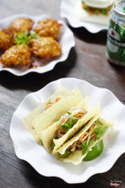 Bánh taco kiểu Việt Nam giòn rụm