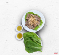 Bò nướng cuốn cải