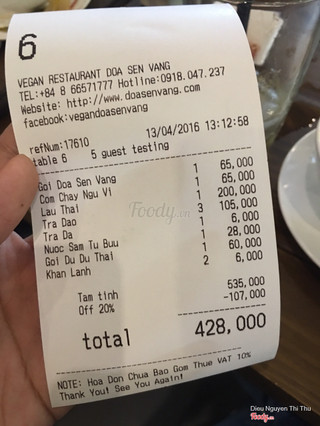 Doa Sen Vang