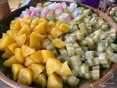 bánh bò không gian dừa