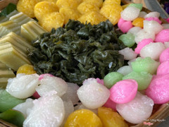 bánh dân gian không gian dừa