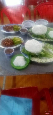 Bò nướng cuốn bánh tráng