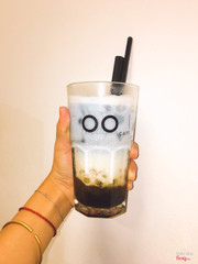Sữa tươi đậu biếc đường đen