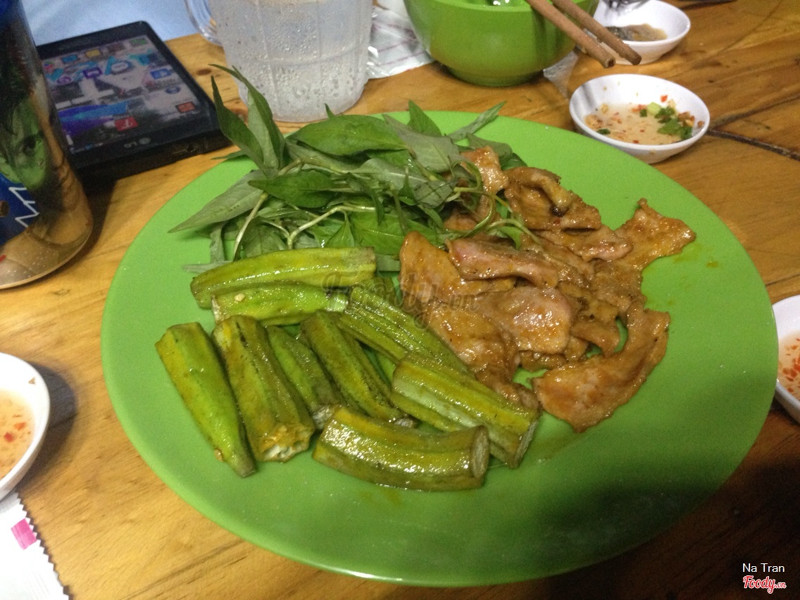 Vú dê nướng chao