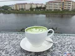 Views nhìn ra KTX B - ĐHCT: Matcha Latte 