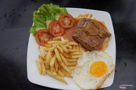 Ham Bơ Gơ Bò Mềm Khoai Tây Chiên Giòn - Hamburger French Fries 