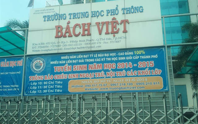 Trường THPT Bách Việt - Quốc Lộ 13