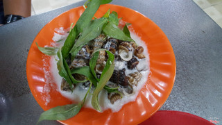 Ốc len xào dừa