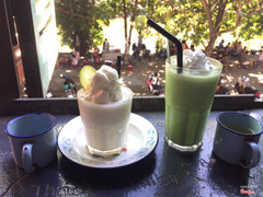 Dừa xay + matcha đá xay