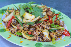 ốc hương xào sate