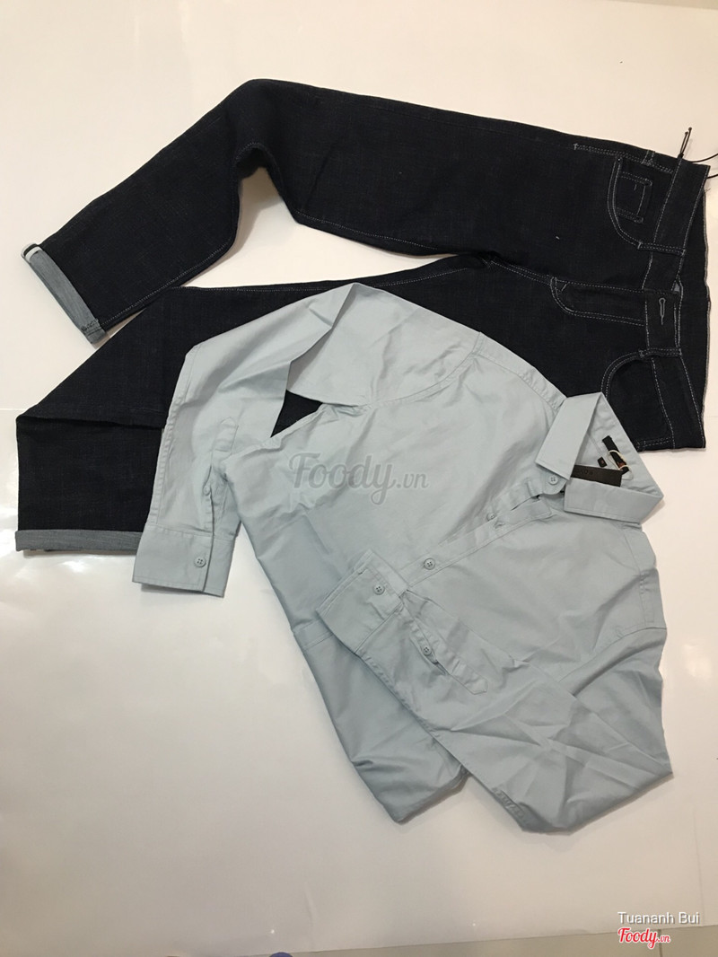 Set quần jean áo sơ mi