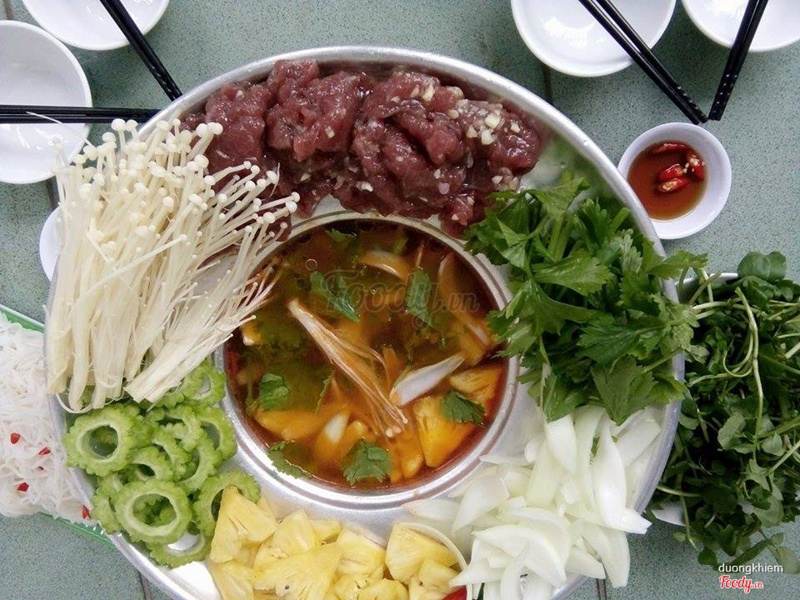 Lẩu bò nấm