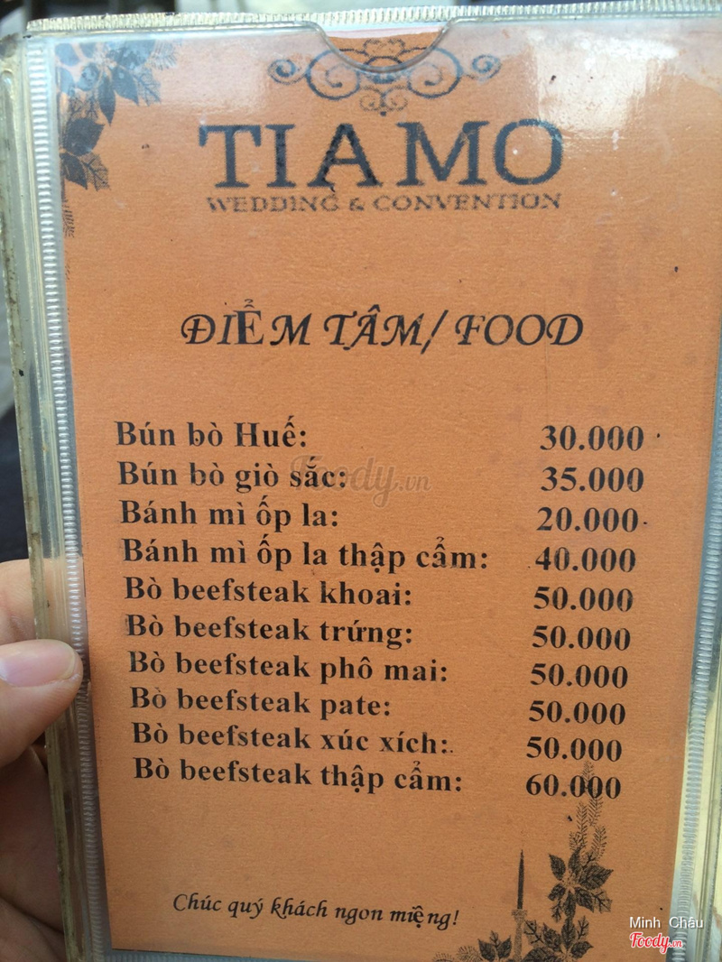 Menu sáng