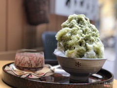 đá bào vị matcha sữa 