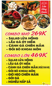 Combo ăn tha ga chẳng lo về giá