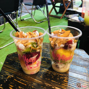 Chồi ôi ... ăn sinh tố xong làm đĩa bánh tráng ngon cực lun á